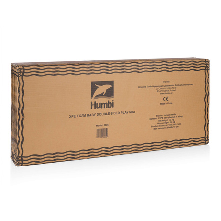 HUMBI Kinder Baby Spielmatte Krabbelmatte XPE Schaumstoff Doppelseitig Bildung