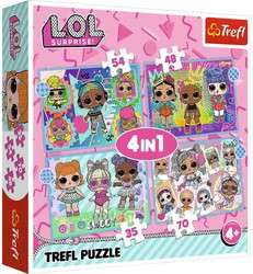Puzzle 4in1 Treffen Sie die L-Puppen.O.L. Überraschung! 207 Elemente