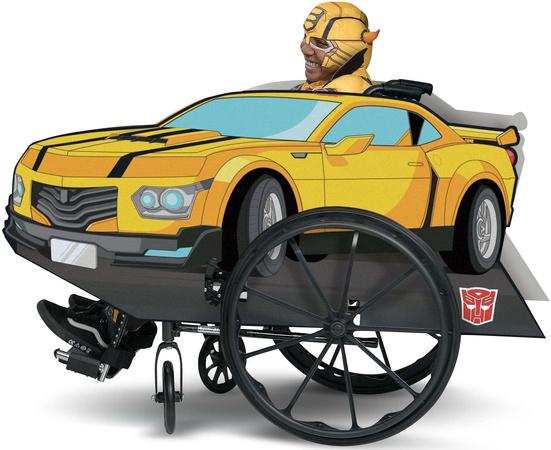 Transformers Bumblebee Fahrzeug Faschingskostüm Rollstuhl Kostüm