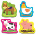 Puzzles Tiere auf dem Lande Bunte Tiere Classic Dick 18 Teile 2+ Trefl Baby