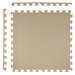 Humbi Schaumstoffbodenmatte 180x180 Großes wasserdichtes sicheres Schaumstoffpuzzle 9 Stück creme, beige