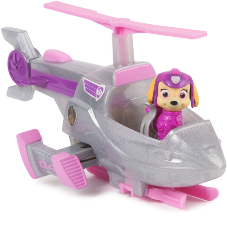 Paw Patrol The Mighty Kinofilm Großes Kinofilm Fahrzeuge Set Hundefiguren Skye Chase 2er Pack Polizeiwagen Hubschrauber