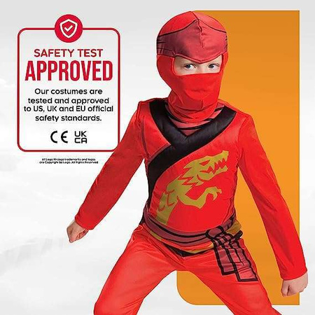 Kinder Faschingskostüm Ninjago Kai 94-103 cm 3-4 Jahre alt