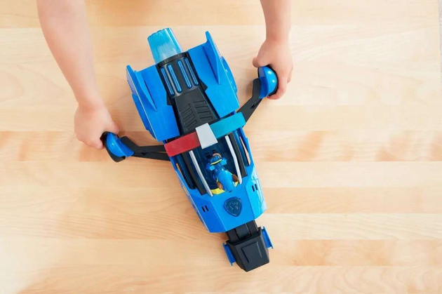 Paw Patrol The Mighty Kinofilm Big Figure Chase Blaues Fahrzeug Polizeiauto Interaktives Cars Deluxe Licht Sound