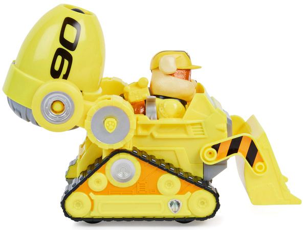 Paw Patrol Rubble Deluxe Bulldozer Buddel Bulldozer Baufahrzeug mit Raketenwerfer + Figur Die Movie der Kinofilm