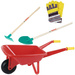 Klein Bosch Garten-Set Schubkarre, Harke, Schaufel und Handschuhe