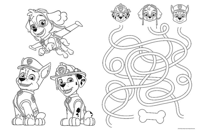 Doppelseitiges Puzzle 24 Teile Super Maxi Adventures of Dog Patrol 3in1