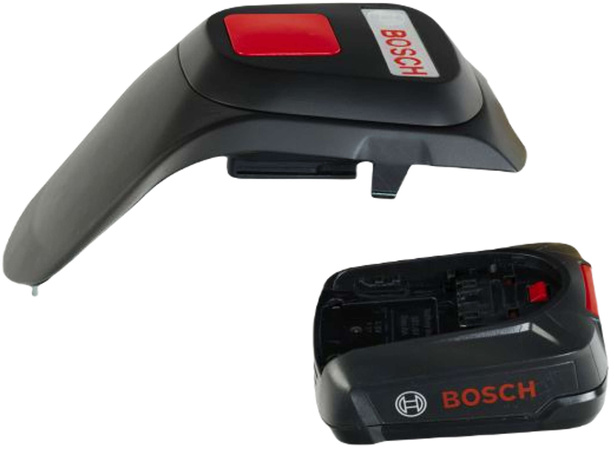 Leichter grüner Spielzeug-Rasenmäher von Bosch mit Licht und Sound 3+ Klein