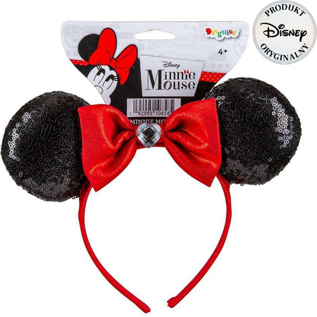 Disney Minnie Maus Kostüm, Pailletten-Haarband mit Schleife