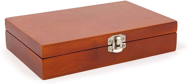 Small Foot 11363 Karten- und Würfelset in einer Holzbox