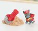 Paw Patrol Rubble&Crew Bausatz Rubble und seine Crew Dog Charger und Wheeler + Kinetic Sand + Zubehör