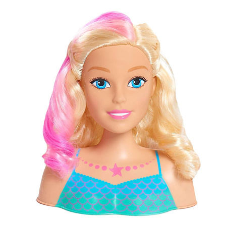 Friseur Meerjungfrau Kopf und Styling Puppe Barbie Dreamtopia + Zubehör