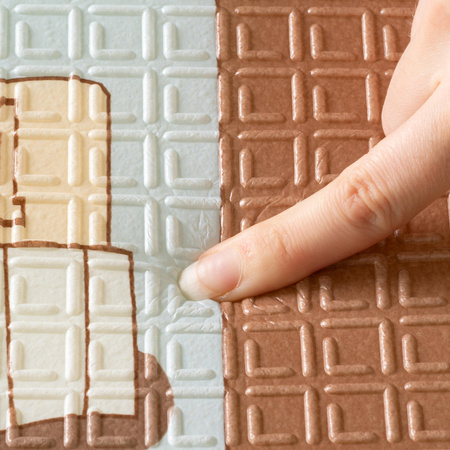 HUMBI Spielmatte Baby, Krabbelmatte, XPE Schaumstoff, Doppelseitig, Flatbar, Wasserdicht, Extra Größe, Teppich Babymatte, Rutschfest, 120x180 Stadttier-Nacht