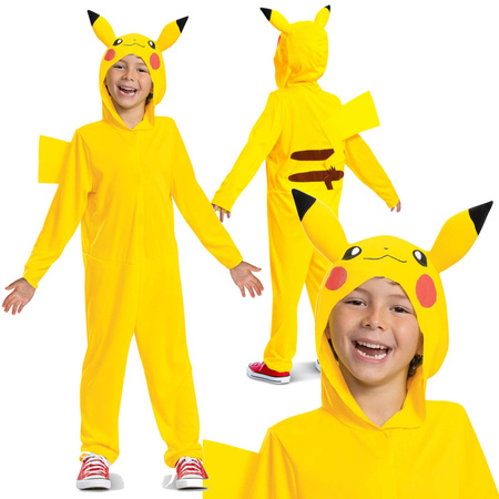 Pokemon Pikachu Karnevalskostüm gelb Verkleidung Kigurumi 127-136 cm (7-8 Jahre)