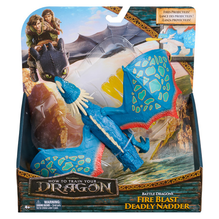 How to Train Your Dragon Deadly Nadder Figur mit feurigem Raketenwerfer