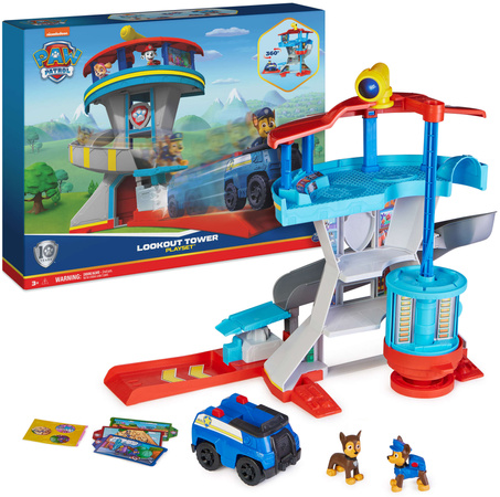Paw Patrol Beobachtungsstation mit Polizeifahrzeug und Figuren