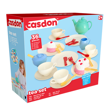 Teeservice Kaffeetasse Kuchenservice für Kinder 36 Teile