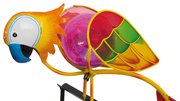 Bewegliche Raumdekoration Metall Papagei Stab Papagei