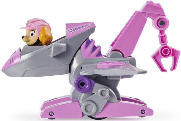 Paw Patrol Dino Rescue Skye Figur + Jet-Fahrzeug + Dinosaurier