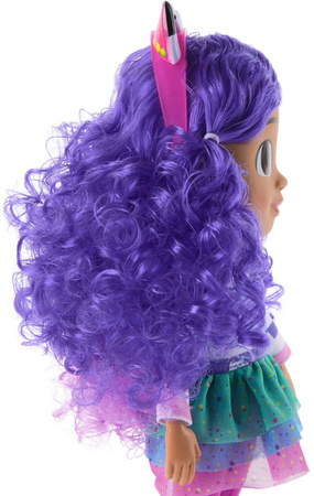 Gabi Cat House Große interaktive Gabby Puppe mit Stirnband 32 cm Sound