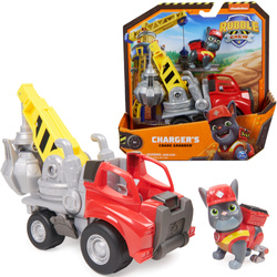 Paw Patrol Rubble Charger Baufahrzeug Roter Heppo Grabber mit Figur 6cm