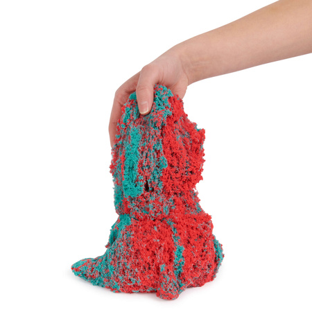Kinetischer Sand Kinetic Sand Mo ld 'n Flow 2 Farben + 3 Zubehörteile