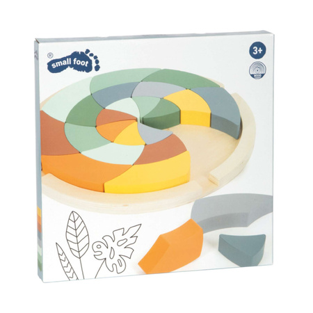 Verdrehtes Holzpuzzle Buntes Safari-Rad-Puzzlespiel