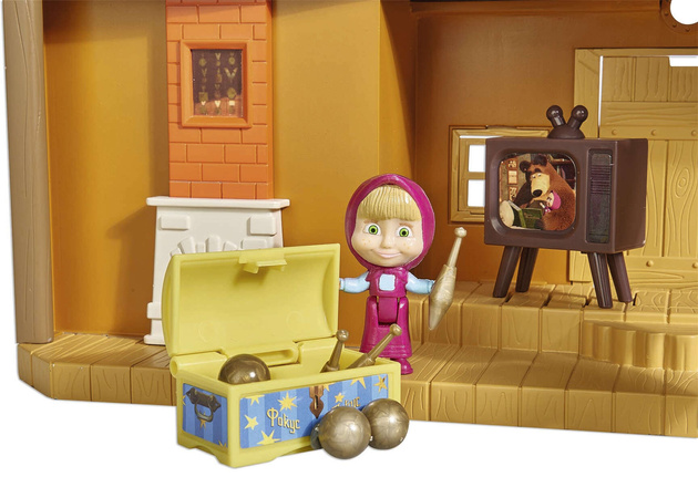 Simba Masha und der Bär Großes zweistöckiges Haus von Misha Bear mit Sound