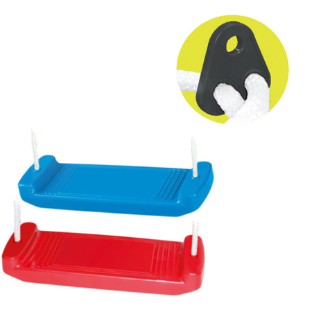 Stabile Kinderschaukel gerade blaue Bank bis zu 100 kg 3+ Mochtoys