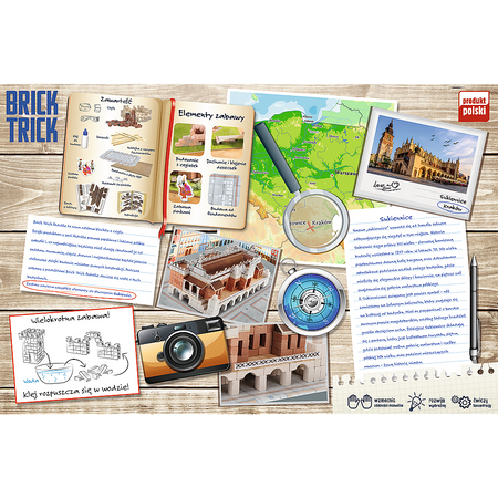 Trefl Bauen mit Bricks Travel 61386 Stoffhalle