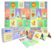 HUMBI Kinder Baby Spielmatte Krabbelmatte XPE Schaumstoff Doppelseitig Flatbar Abwaschbar Spielteppich 150x180x1cm Tiere Buchstaben Zahlen Straßen