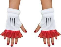 Disney Minnie Maus Kostüm, Karnevalskostüm fingerlose Handschuhe