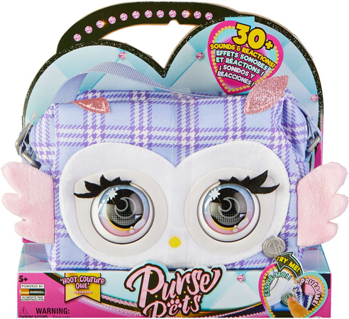 Purse Pets Hoot Couture Owl Interaktive Handtasche mit Augen Sound