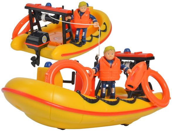 Simba Fireman Sam Rettungsboot Neptun Neptun Motorboot+Penny Figur+Zubehör