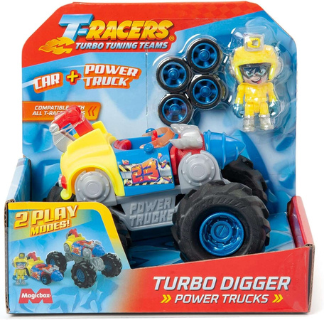 T-Racers Power Trucks Turbo Digger 2-in-1 Fahrzeug-Set