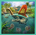 Trefl Puzzle 3in1 Die außergewöhnliche Welt der Dinosaurier 34837 106 Elemente