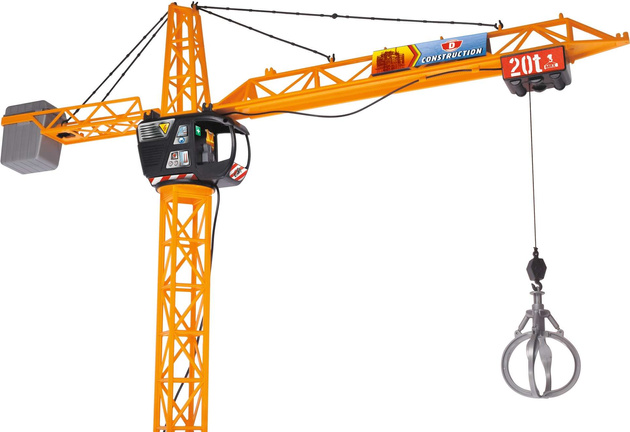 Dickie Construction Großer lenkbarer Kran 120 cm Mega Crane