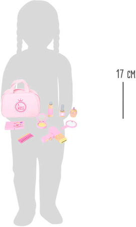 Holz-Schminktaschen-Set mit Zubehör