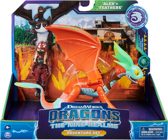 Riders of Dragons: Neun Welten Figuren Alex und der Federdrache