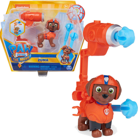 Paw Patrol Die Movie figur Zuma mit Abschussvorrichtung