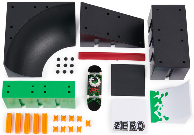 Tech Deck Griffbrett-Set Rampa Bowl Builder 2.0+ buntes Sammelskateboard