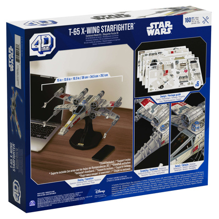 Puzzle 4D Build Star Wars X-Wing Starfighter 3D Modell zum Zusammenbauen