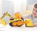 Paw Patrol Rubble und seine Crew Bulldozer mit beweglichen Teilen Fahrzeug mit Licht und Sound