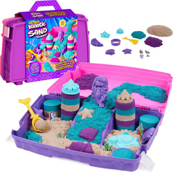 Kinetic Sand kinetischer Sandkoffer-Set Mermaid's Palace 3 Farben + Zubehör