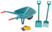 Klein 2752 Bosch Garten-Set mit Schubkarre