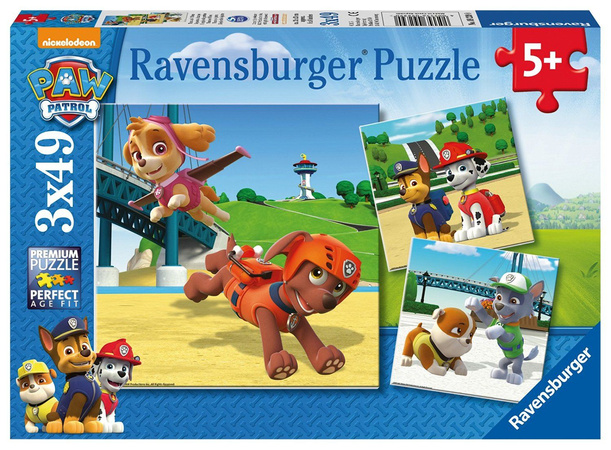 Ravensburger Puzzle Paw Patrol 3 Puzzles 