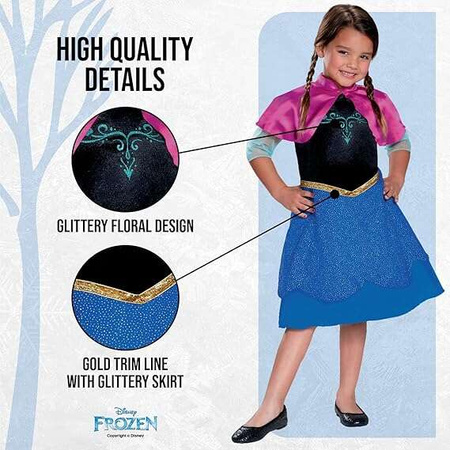 Disney Kinder Karnevalskostüm Ice Age Anna 109-123 cm 5-6 Jahre alt