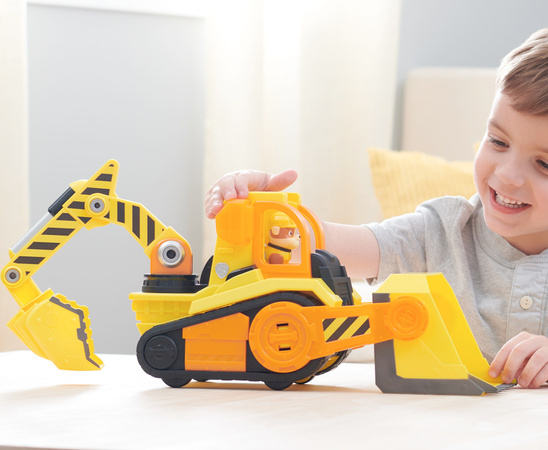 Paw Patrol Rubble und seine Crew Bulldozer mit beweglichen Teilen Fahrzeug mit Licht und Sound