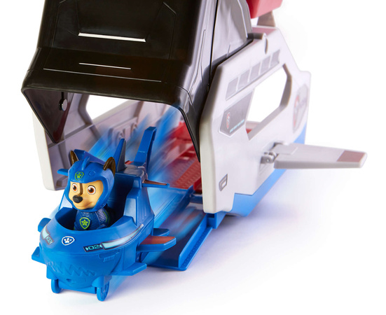 Paw Patrol Aqua Pups Wal-Wasser-Patrouillenboot + Chase-Figur, Fahrzeug