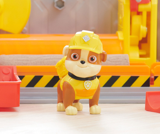 Paw Patrol Rubble und seine Crew Bauwerkstatt Bewegliche Teile Spielzeug für kleine Konstrukteure mit kinetischem Sand